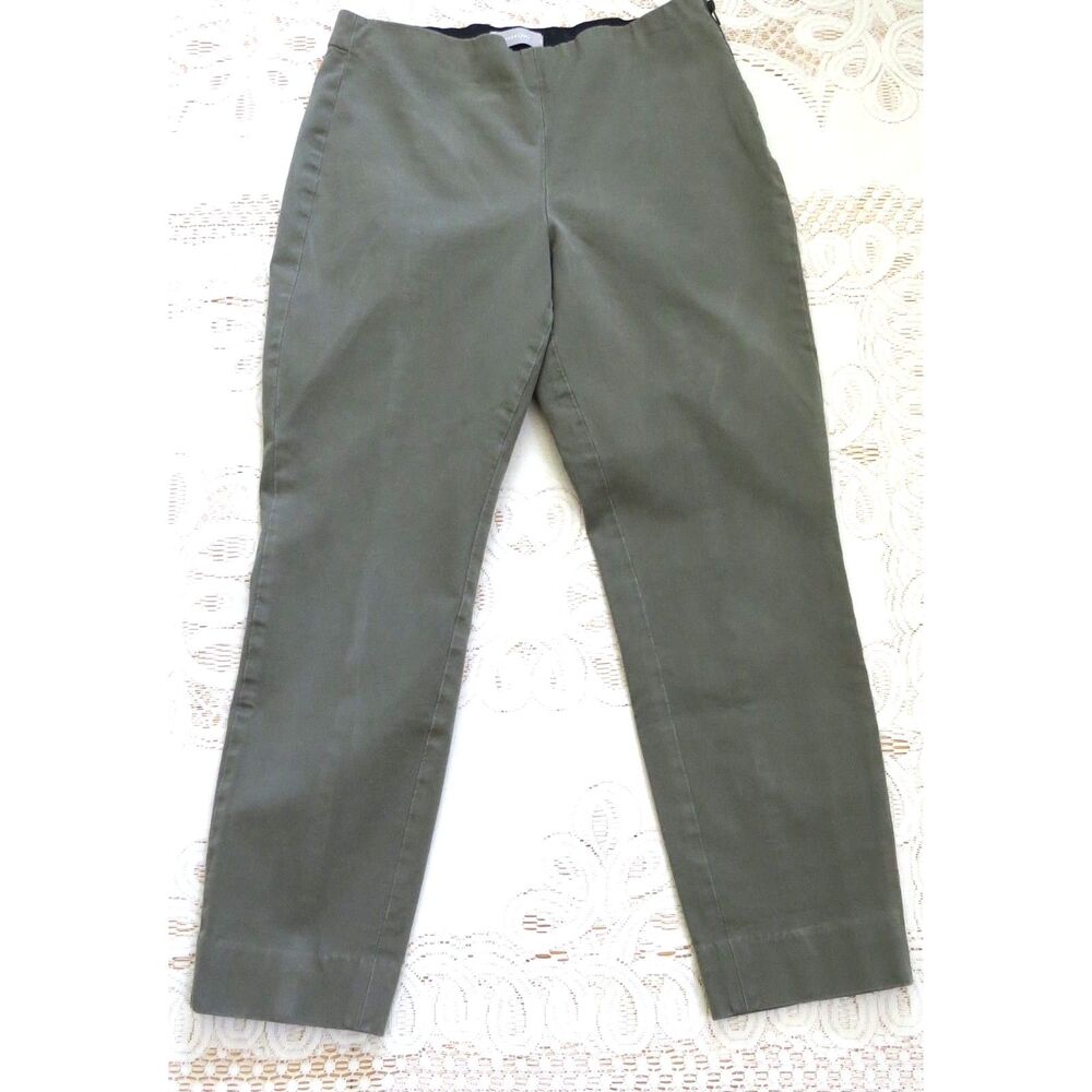 Everlane Women's The Work Pants Olive Green  *SM/Med*(read) EUC - Picture 2 of 10